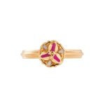 Anello Fiore di Bouganville sospeso - immagine 3