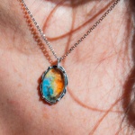 Ciondolo Fronde d’Ulivo al Tramonto - immagine 2